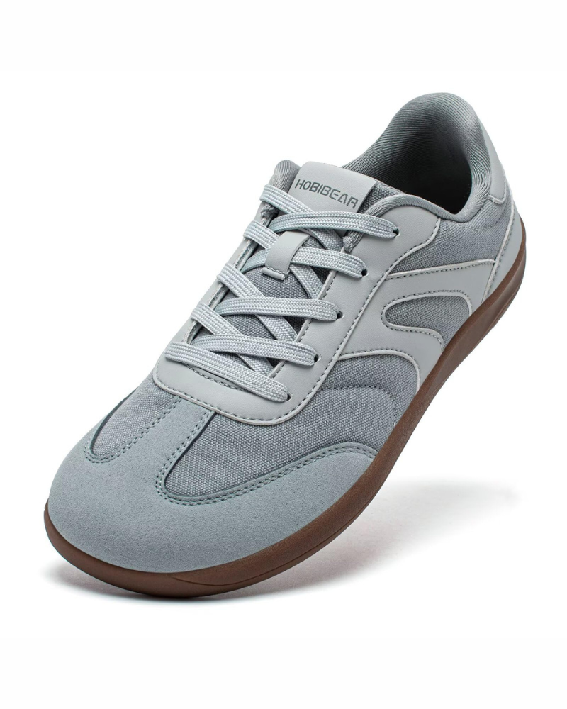 Kellan Men's Barefoot Trainers – Zero Drop Wide Fit Lace-Up Rubber Sole Shoes