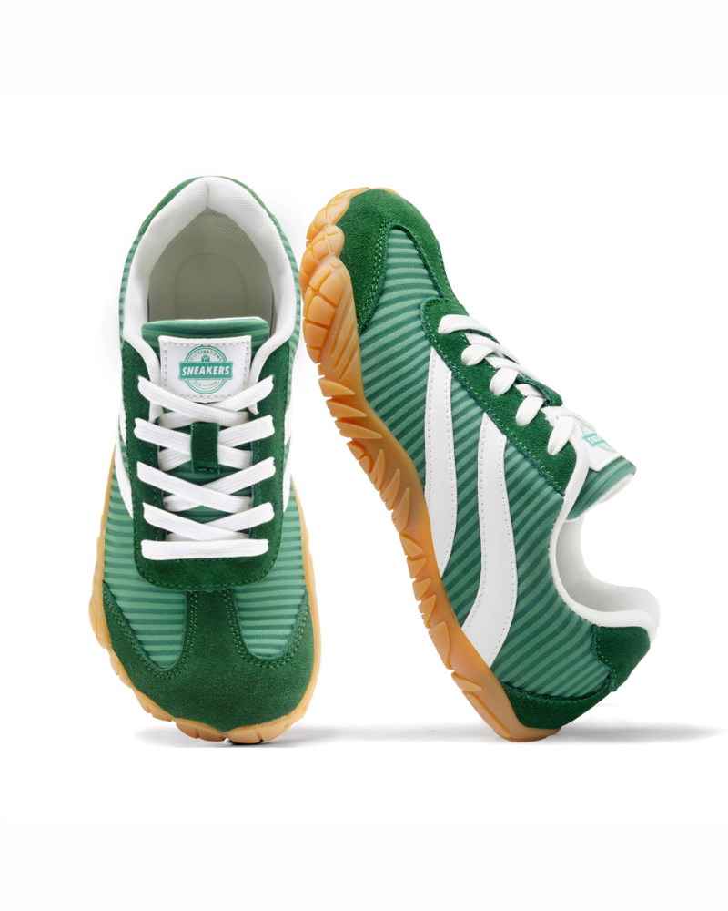 Teagan Women's Barefoot Trainers – Wide Toe Box Zero Drop Suede Lace-Up Shoes