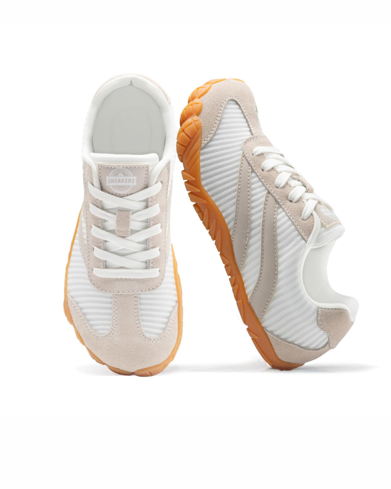 Teagan Women's Barefoot Trainers – Wide Toe Box Zero Drop Suede Lace-Up Shoes