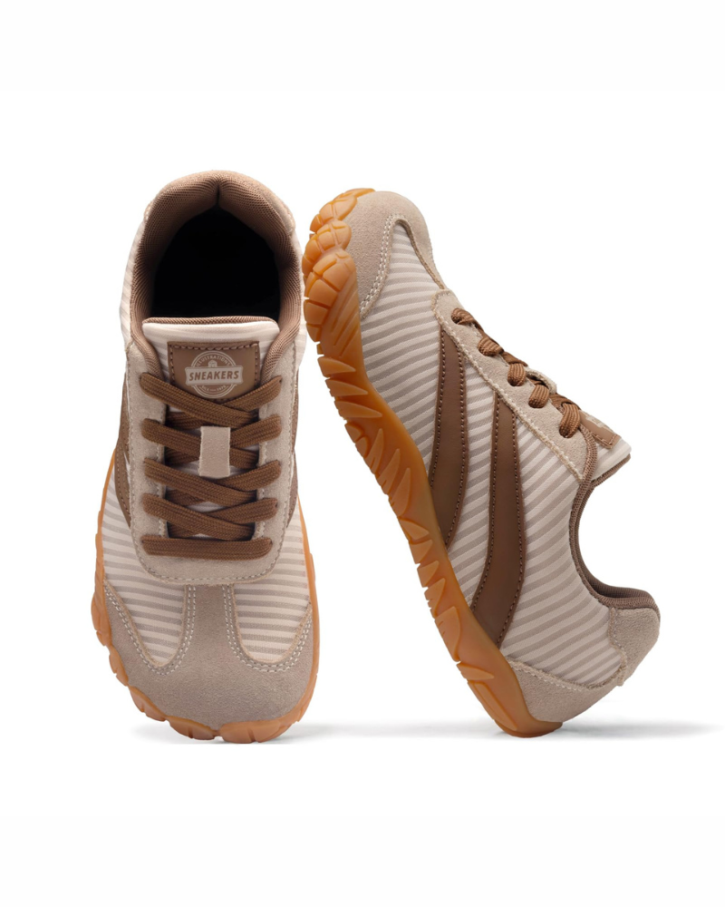 Teagan Women's Barefoot Trainers – Wide Toe Box Zero Drop Suede Lace-Up Shoes