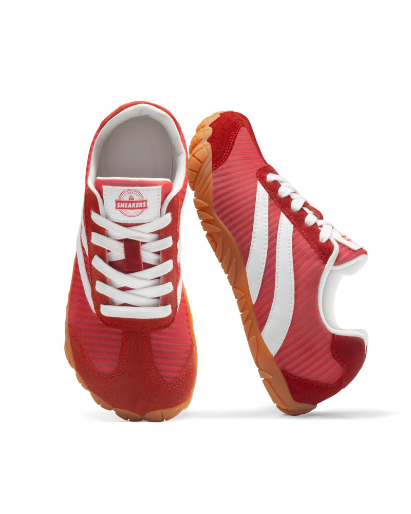 Teagan Women's Barefoot Trainers – Wide Toe Box Zero Drop Suede Lace-Up Shoes