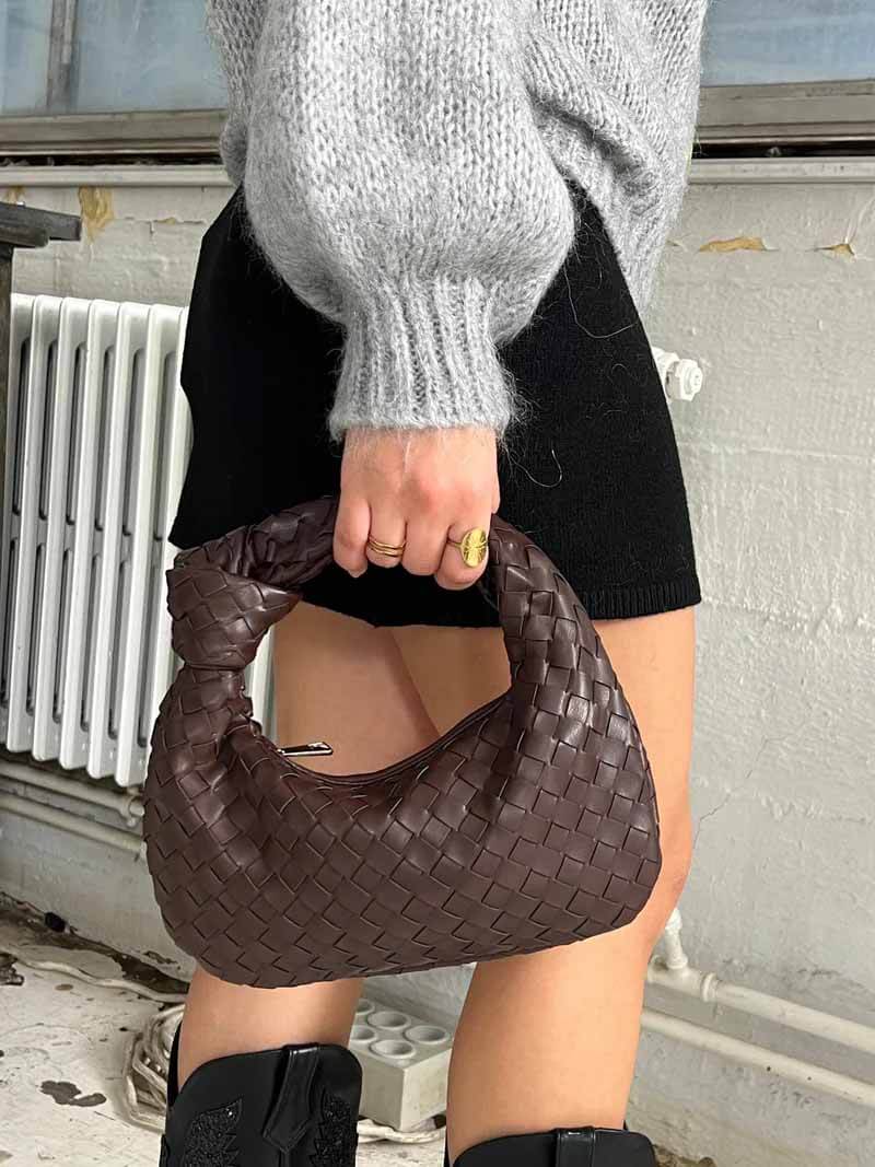 Eloise Women's Woven Mini Bag – Handcrafted Lightweight Crossbody Shoulder Handbag