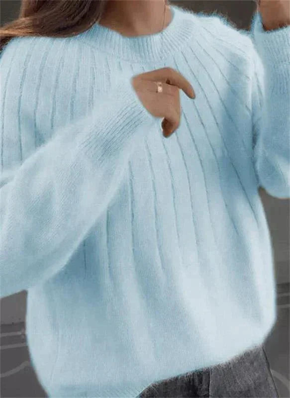 Genevieve Women's Cashmere Jumper – 100% Cashmere Classic Luxury Knit Sweater