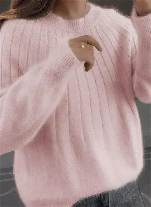 Genevieve Women's Cashmere Jumper – 100% Cashmere Classic Luxury Knit Sweater