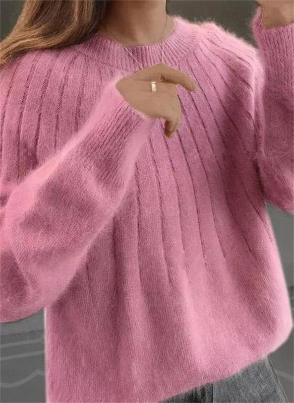 Genevieve Women's Cashmere Jumper – 100% Cashmere Classic Luxury Knit Sweater