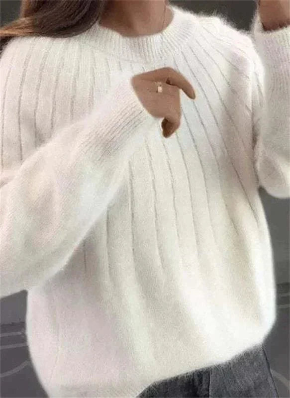 Genevieve Women's Cashmere Jumper – 100% Cashmere Classic Luxury Knit Sweater