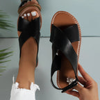 Sarah Women's Leather Sandals – Comfortable Non-Slip Summer Casual Shoes