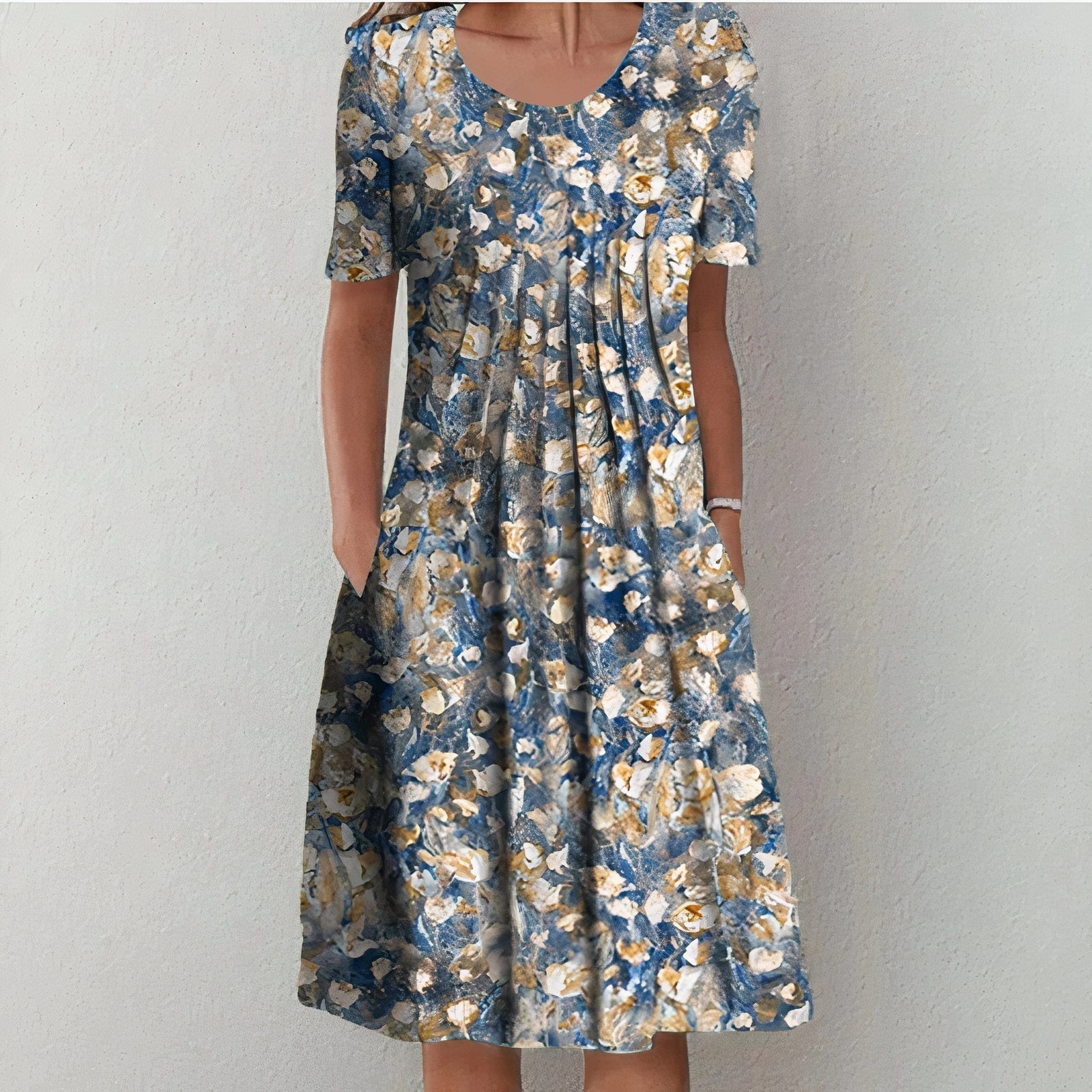 Penelope Women's Cotton Summer Dress – Breathable Elegant Midi Casual Dress