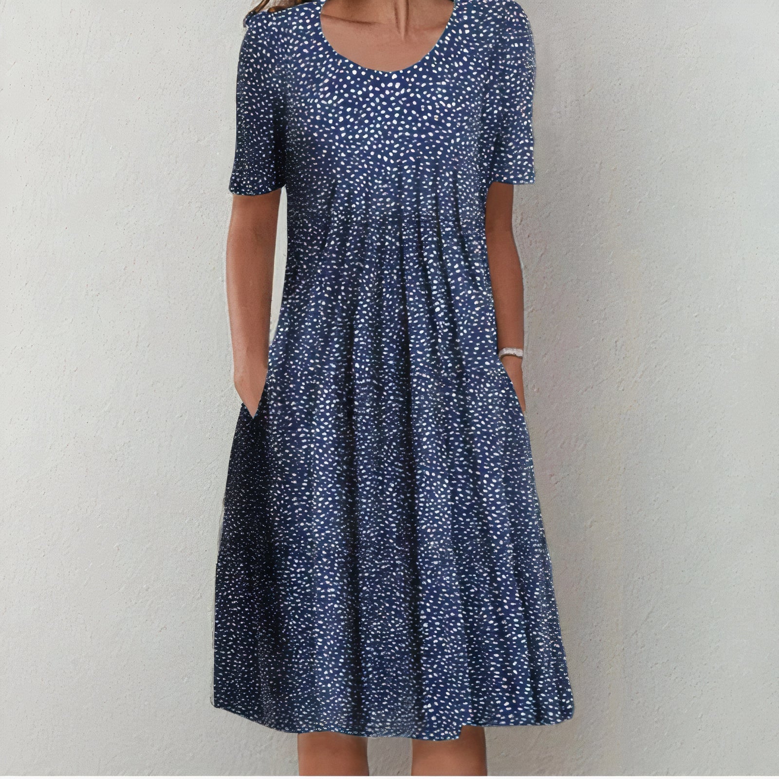 Penelope Women's Cotton Summer Dress – Breathable Elegant Midi Casual Dress