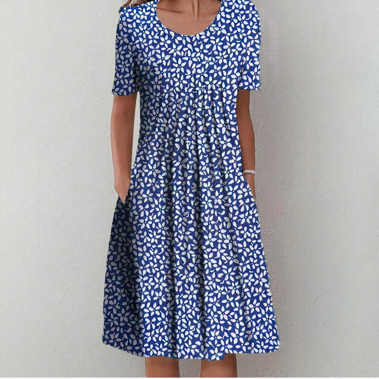 Penelope Women's Cotton Summer Dress – Breathable Elegant Midi Casual Dress