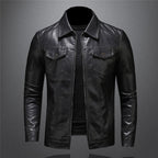 Harrison Men's Leather Jacket – Premium Classic Smart Casual Biker Coat
