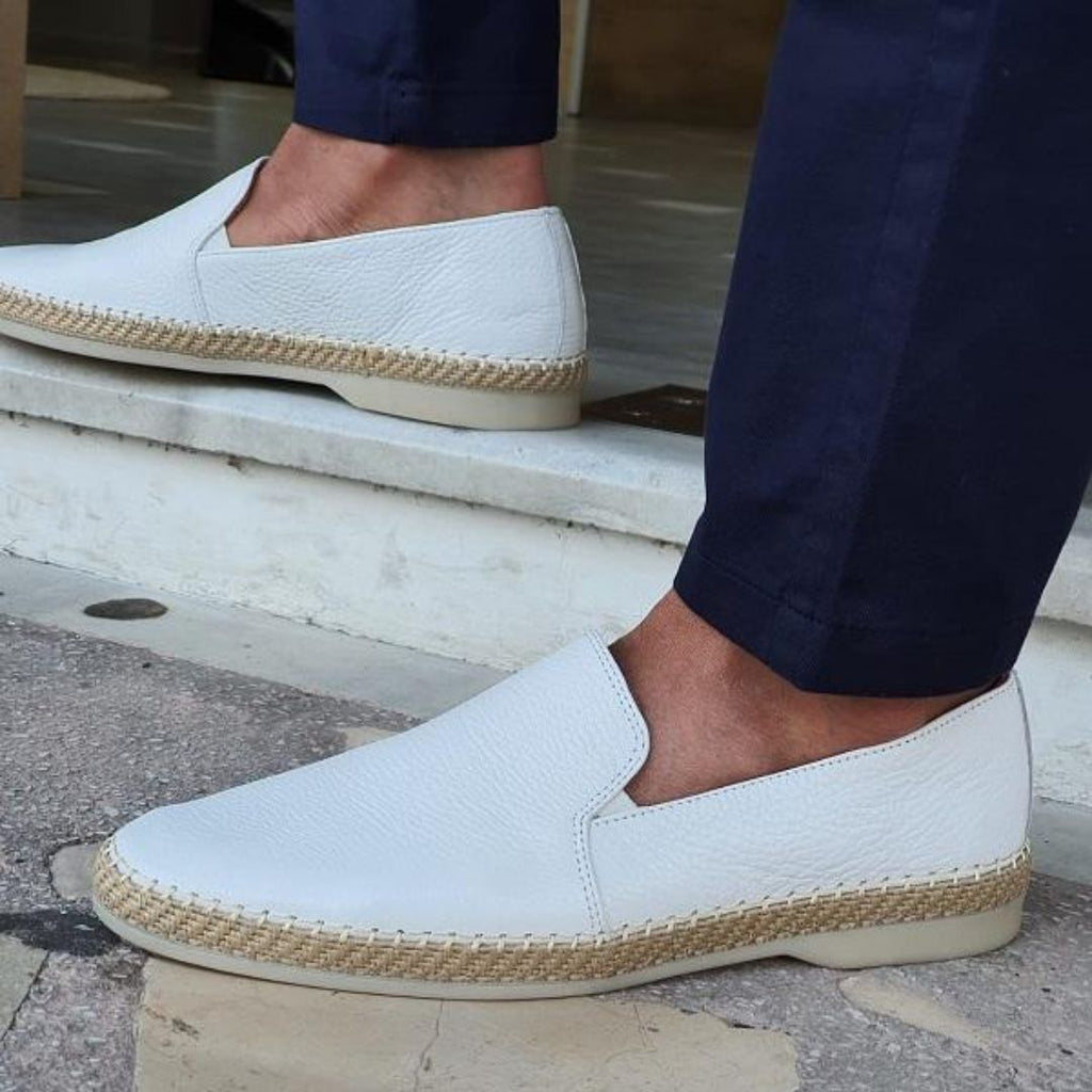 Gideon Men's Leather Loafers – Breathable Slip-On Shoes with Cushioned Insole