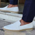 Gideon Men's Leather Loafers – Breathable Slip-On Shoes with Cushioned Insole