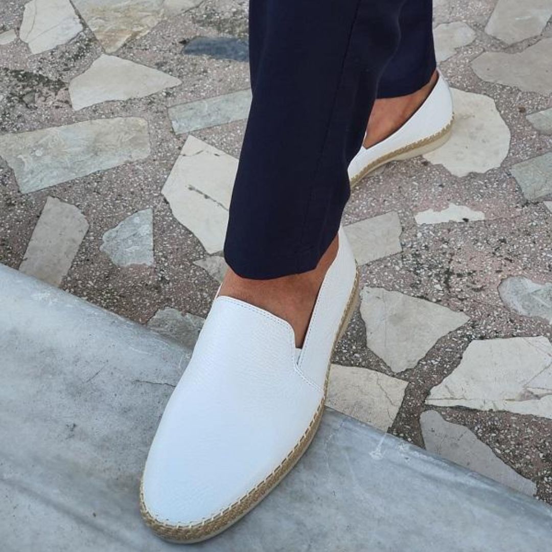 Gideon Men's Leather Loafers – Breathable Slip-On Shoes with Cushioned Insole