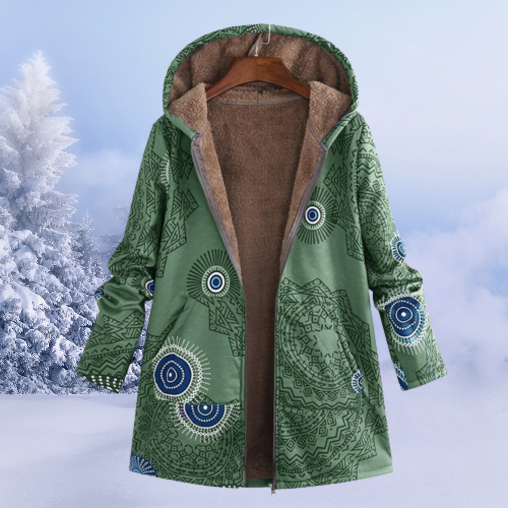Lillian Women's Hooded Jacket – Soft Warm Casual Everyday Fleece Coat