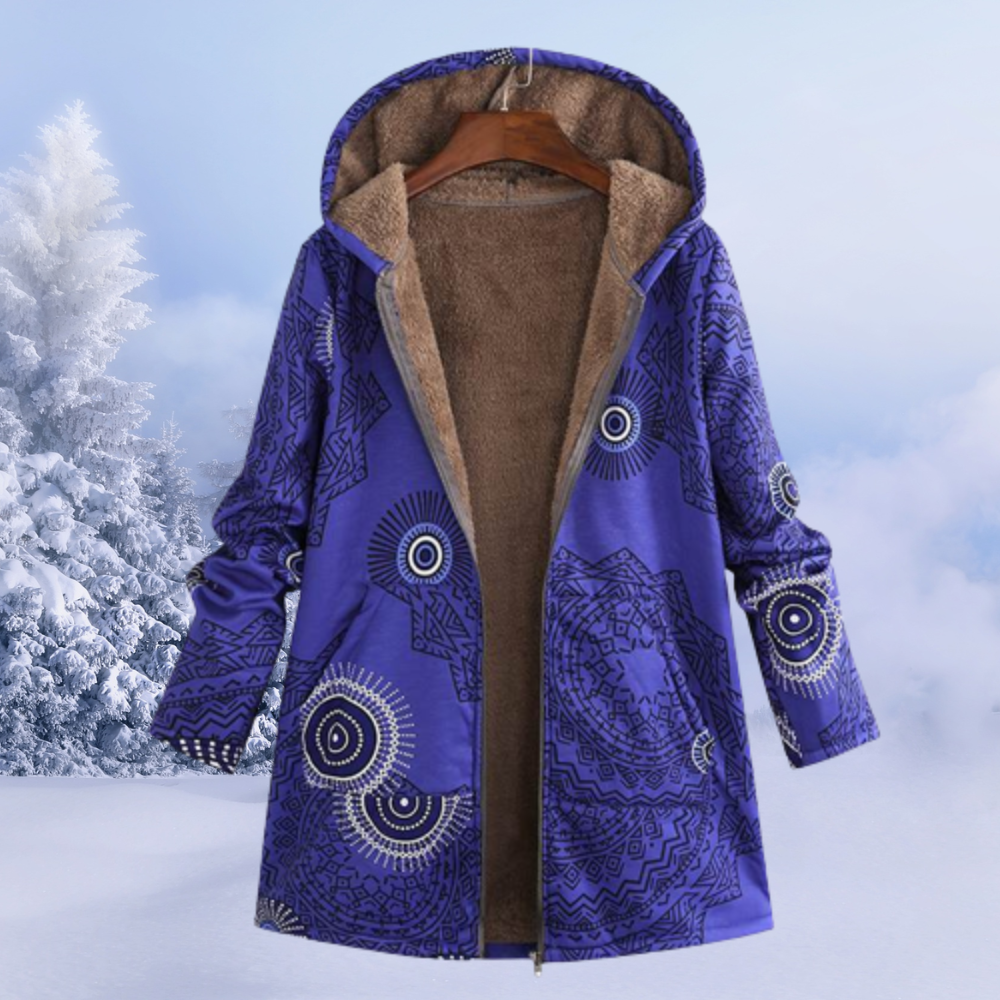 Lillian Women's Hooded Jacket – Soft Warm Casual Everyday Fleece Coat