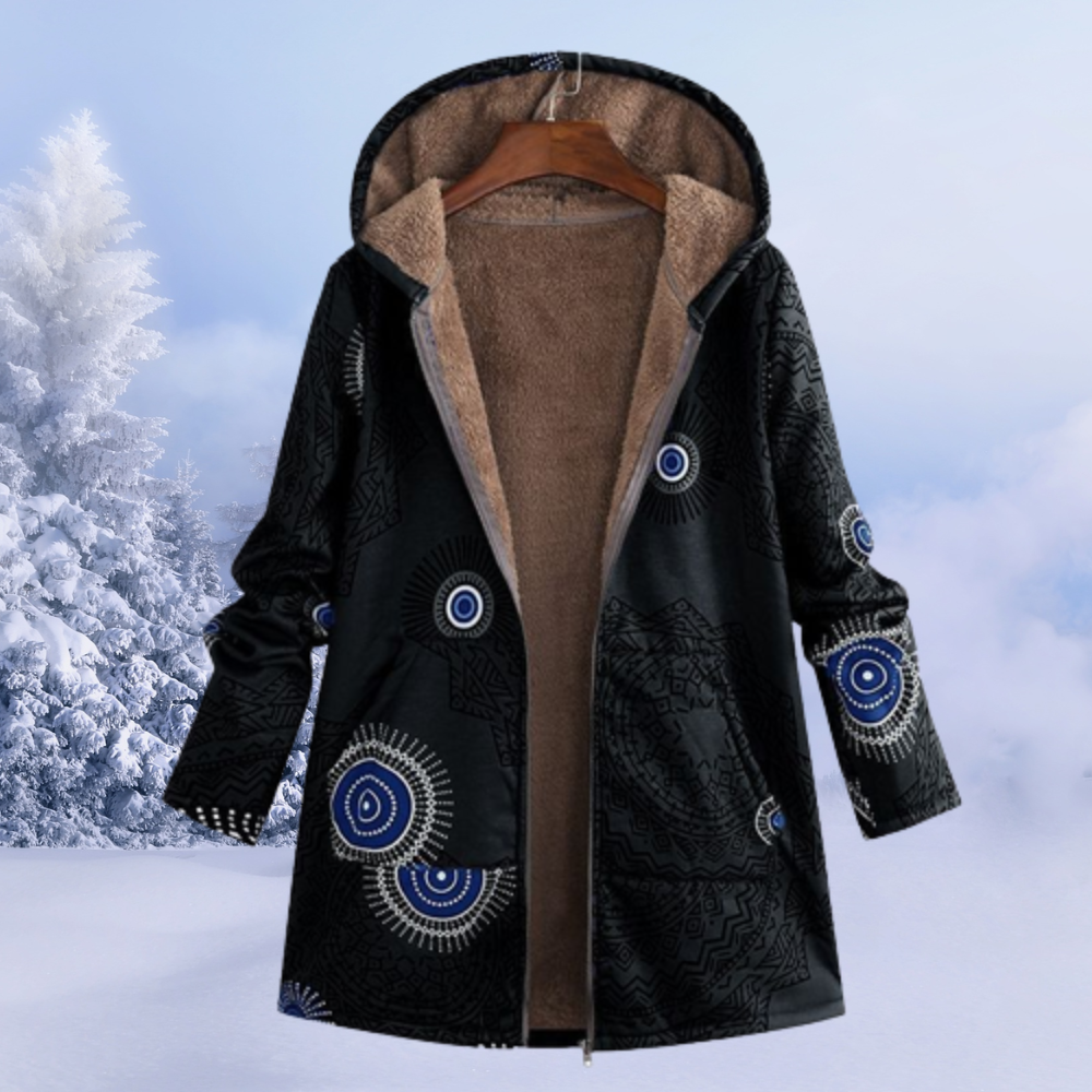 Lillian Women's Hooded Jacket – Soft Warm Casual Everyday Fleece Coat