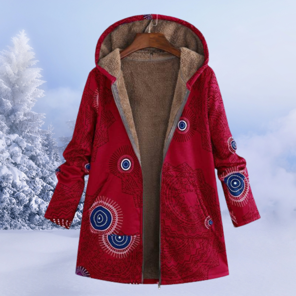 Lillian Women's Hooded Jacket – Soft Warm Casual Everyday Fleece Coat