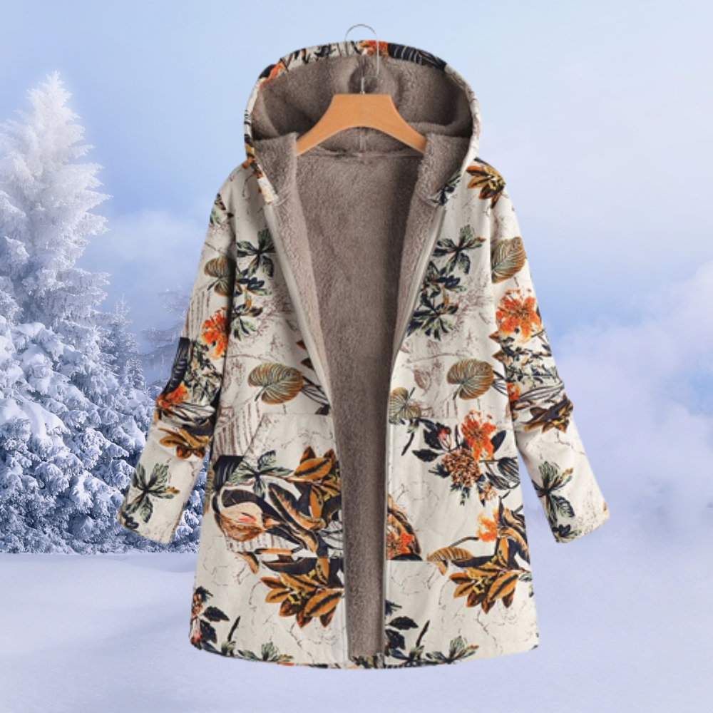 Lillian Women's Hooded Jacket – Soft Warm Casual Everyday Fleece Coat