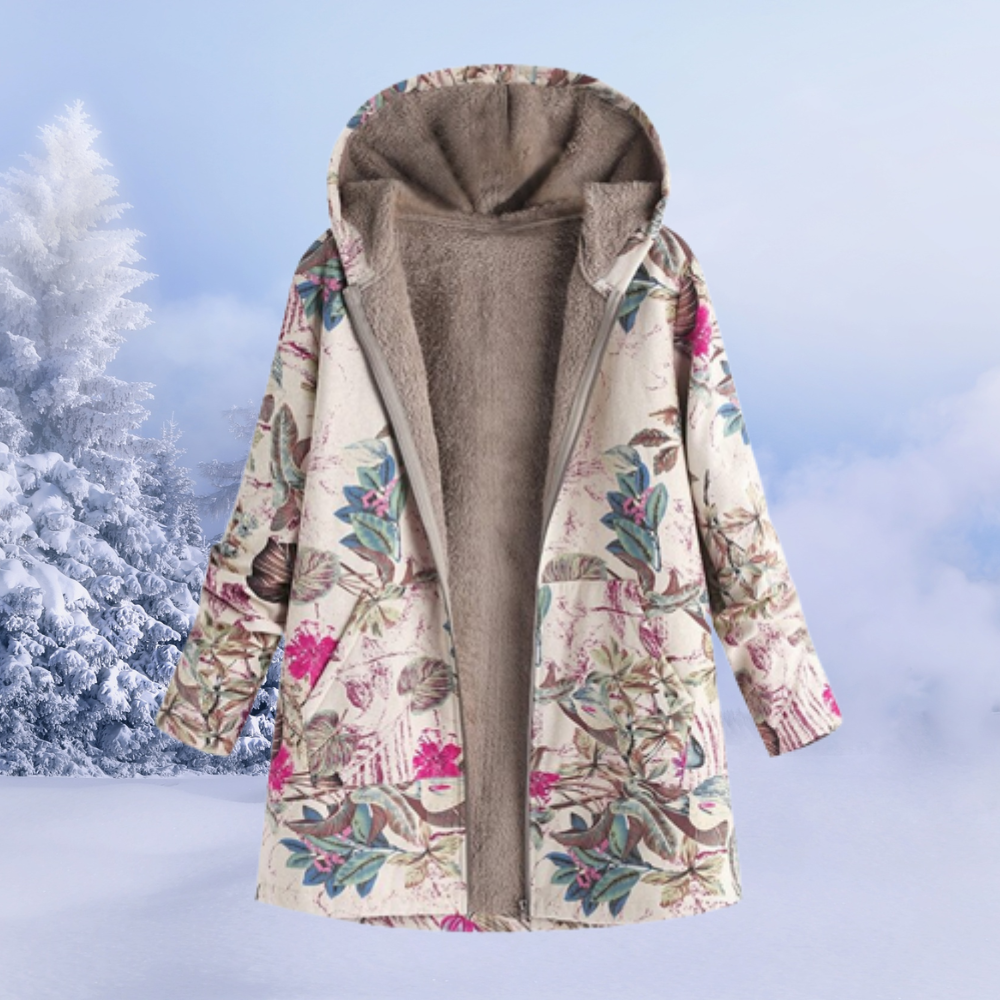 Lillian Women's Hooded Jacket – Soft Warm Casual Everyday Fleece Coat
