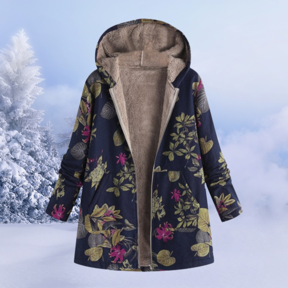 Lillian Women's Hooded Jacket – Soft Warm Casual Everyday Fleece Coat