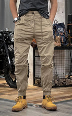 Callum Men's Stretch Cargo Trousers – Spandex Flex Fit with Utility Pockets