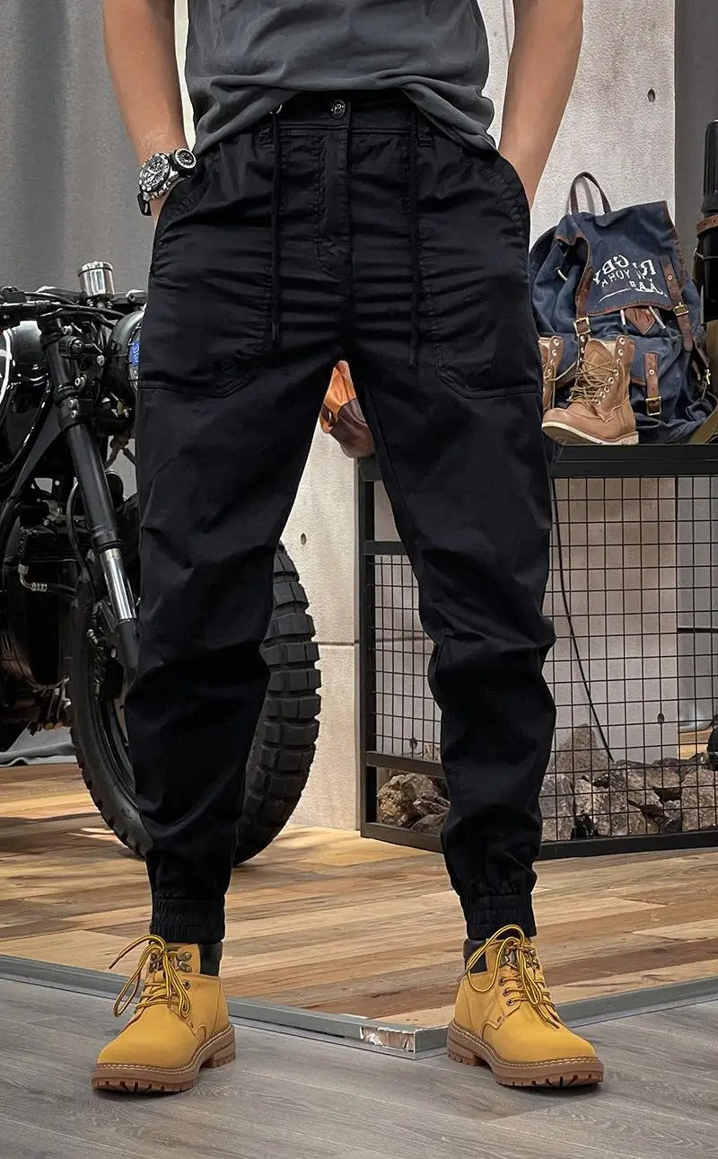 Callum Men's Stretch Cargo Trousers – Spandex Flex Fit with Utility Pockets