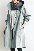 Margot Women's Waterproof Rain Coat – Hooded Breathable Urban Long Jacket