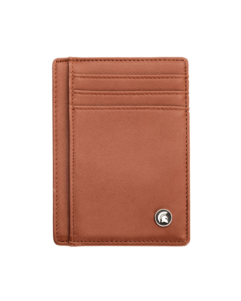 Nathaniel Men's RFID Card Holder – Faux Leather Wallet with ID Window & 7 Card Slots