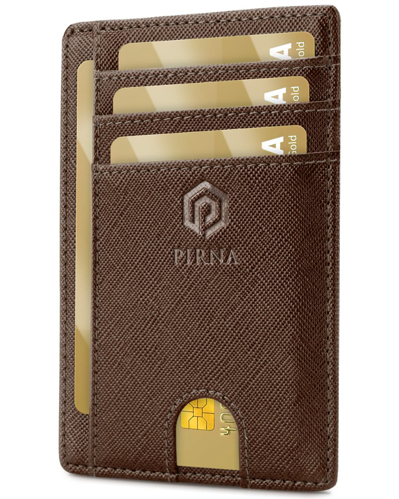 Finley Men's Slim RFID Wallet – PU Leather Card Holder with Cash Compartment