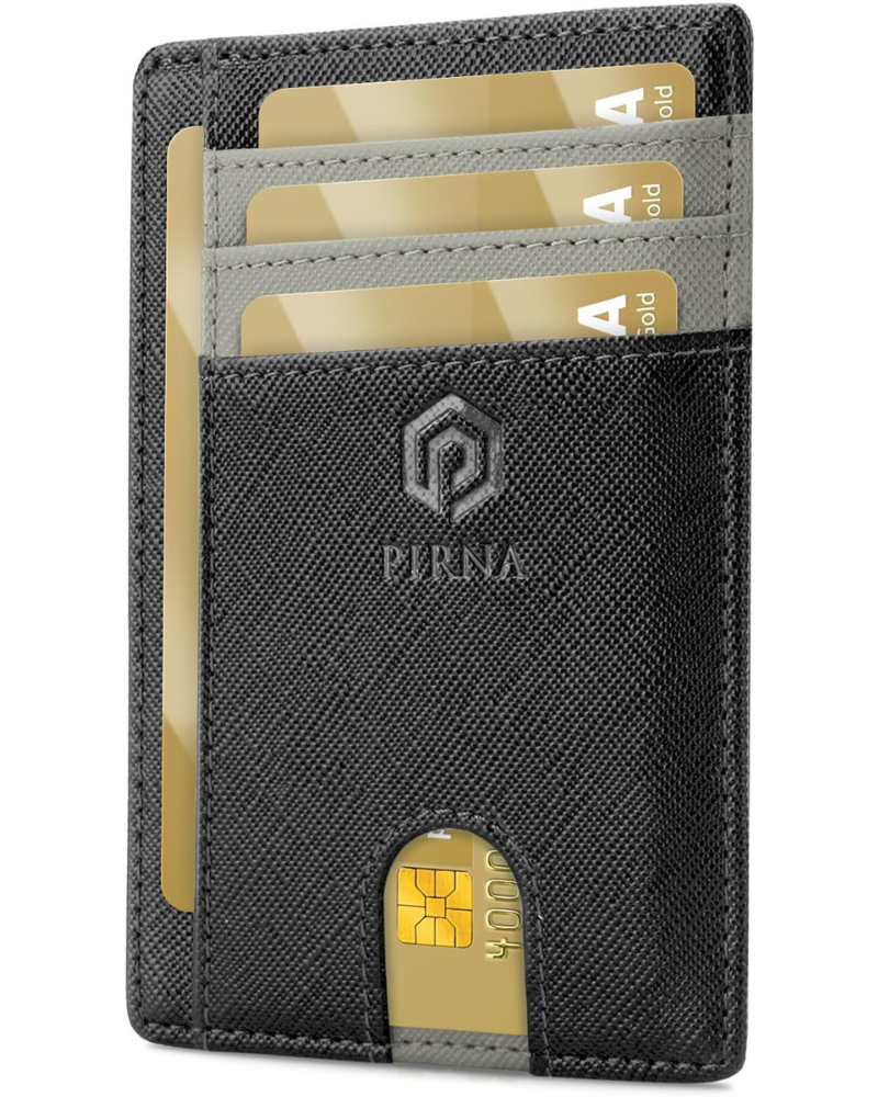 Finley Men's Slim RFID Wallet – PU Leather Card Holder with Cash Compartment