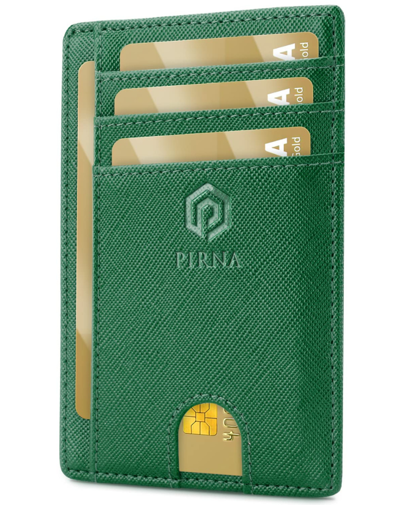 Finley Men's Slim RFID Wallet – PU Leather Card Holder with Cash Compartment
