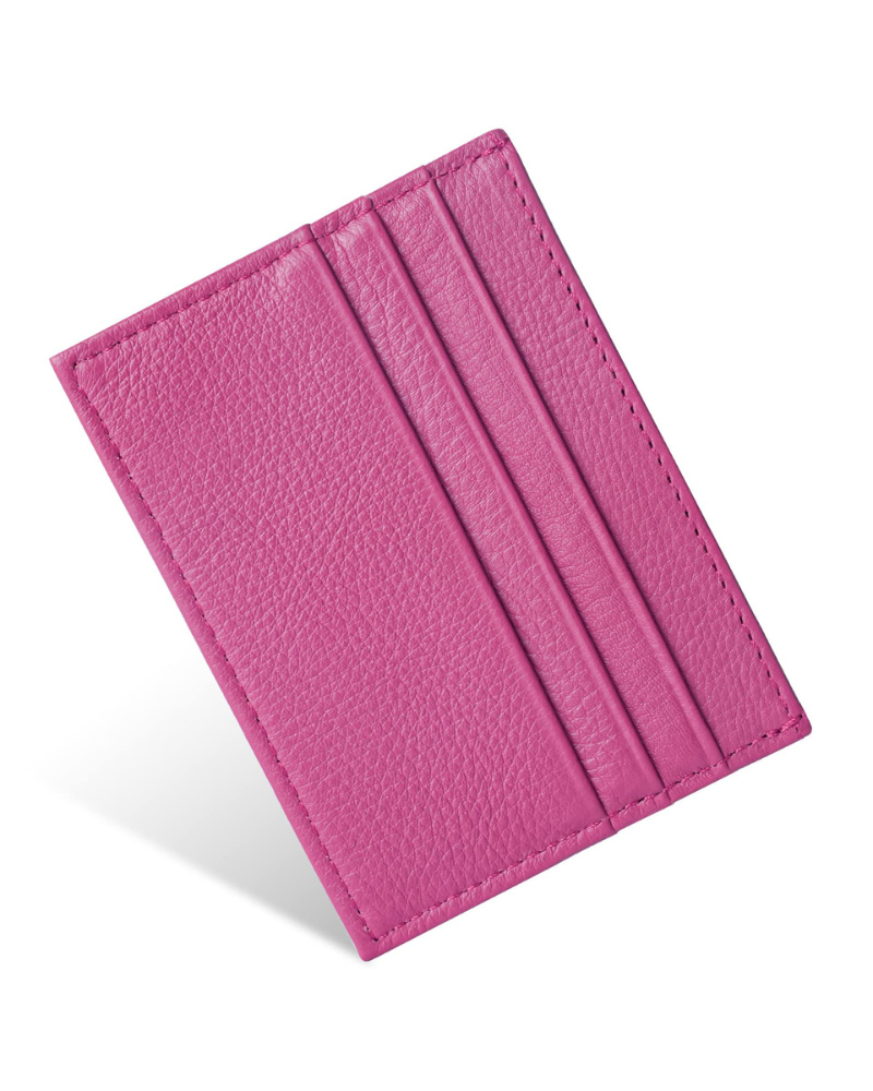Oliver Men's Leather Card Holder – Slim RFID Blocking Wallet with 6 Card Slots