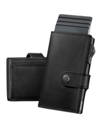 Lucas Men's Leather Trifold Wallet – RFID Blocking Pop-Up Card Holder with Coin Pocket
