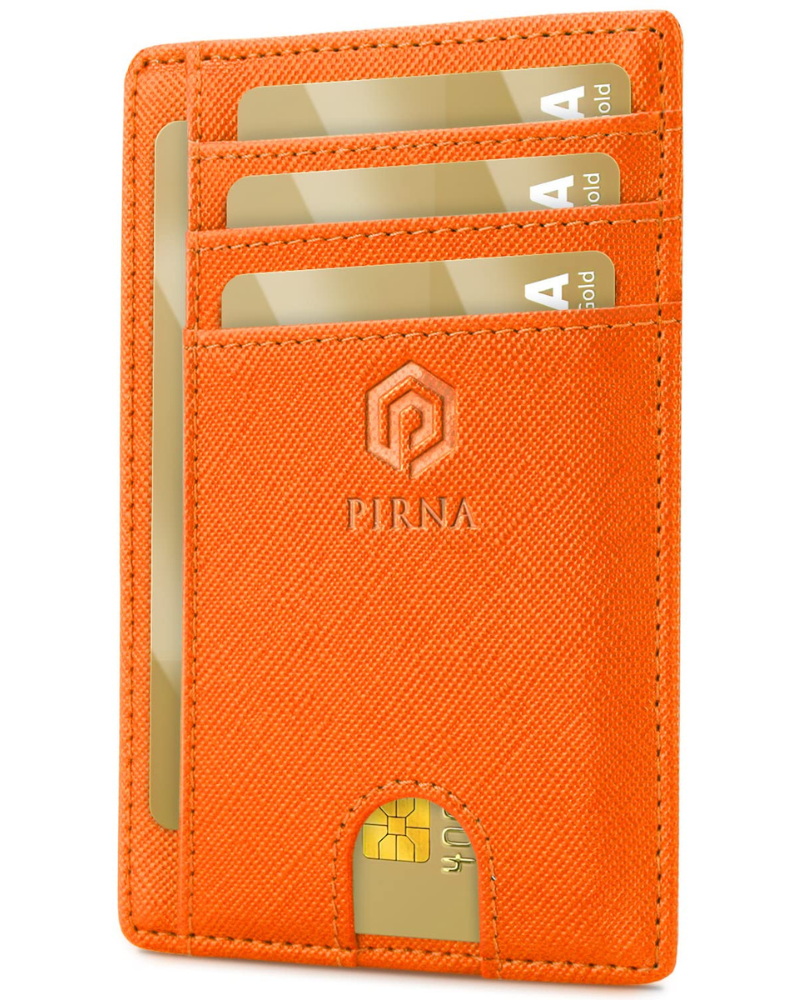 Finley Men's Slim RFID Wallet – PU Leather Card Holder with Cash Compartment