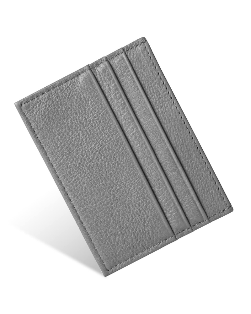 Oliver Men's Leather Card Holder – Slim RFID Blocking Wallet with 6 Card Slots