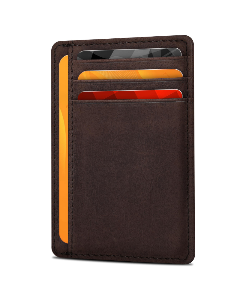Ethan Men's Leather Wallet – Slim RFID Blocking Bifold Card Holder