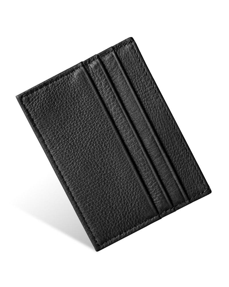 Oliver Men's Leather Card Holder – Slim RFID Blocking Wallet with 6 Card Slots