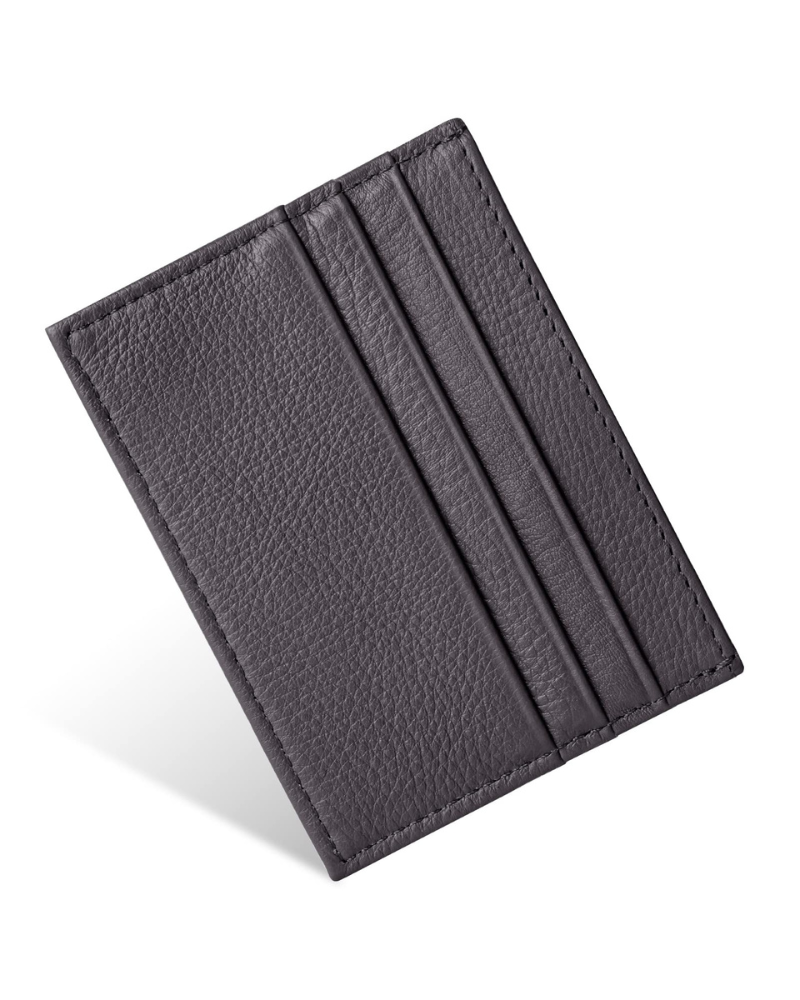 Oliver Men's Leather Card Holder – Slim RFID Blocking Wallet with 6 Card Slots