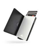 Calix Men's RFID Pop-Up Wallet – Aluminium & Faux Leather Card Holder with Cash Pocket