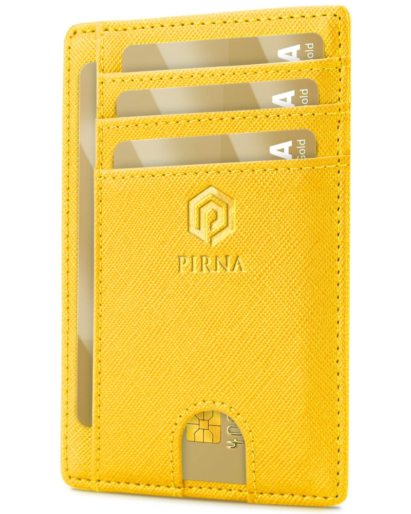 Finley Men's Slim RFID Wallet – PU Leather Card Holder with Cash Compartment