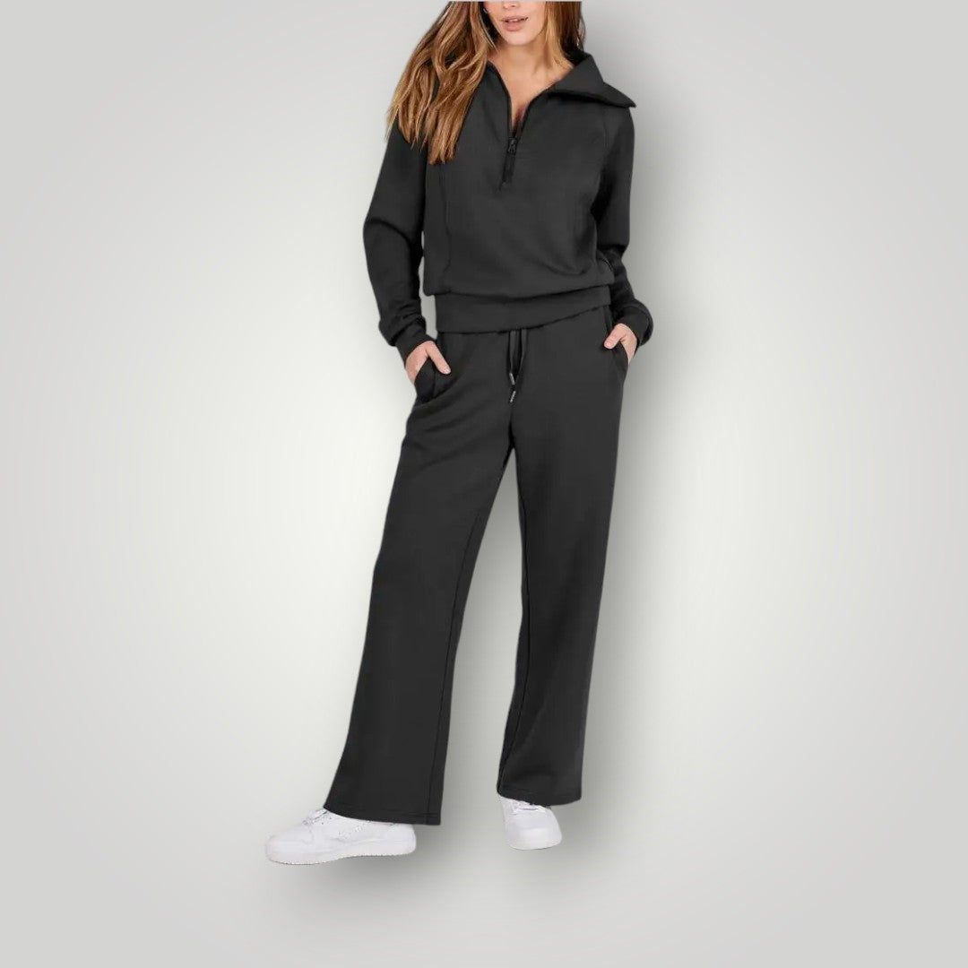Celeste Women's Lounge Set – Oversized Sweatshirt & Joggers Soft Casual Co-Ord Set