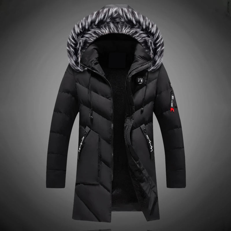 Alfred Men's Winter Coat – Water Resistant Hooded Insulated Puffer Jacket