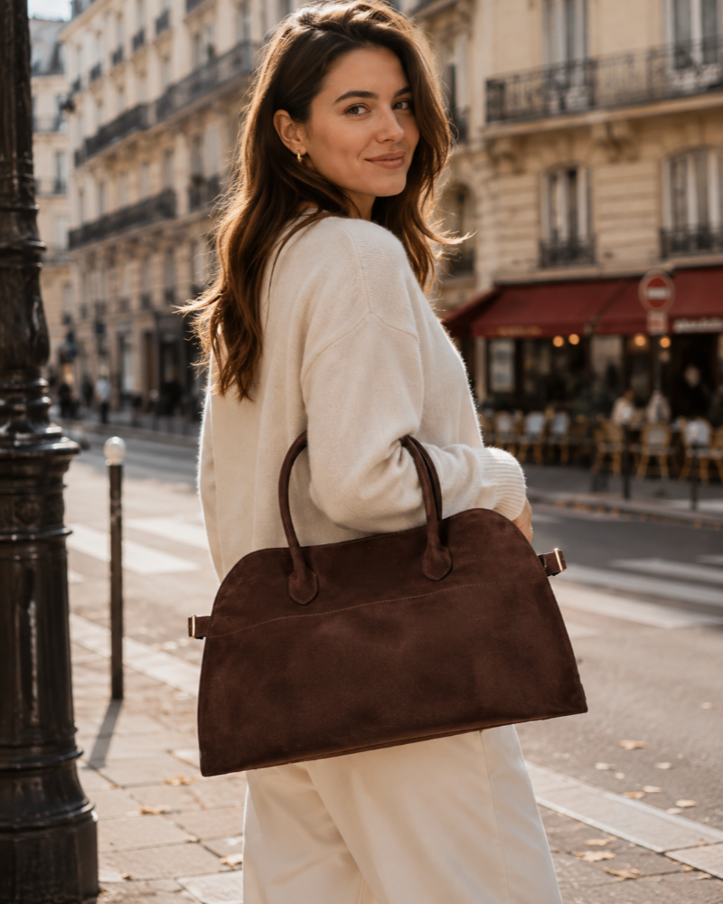 Sara Women's Leather Crossbody Bag – Classic Everyday Shoulder Handbag
