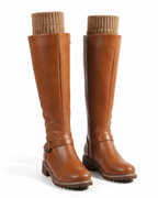Marcella Women's Leather Boots – Supportive Fit, Elegant Finish & Everyday Comfort