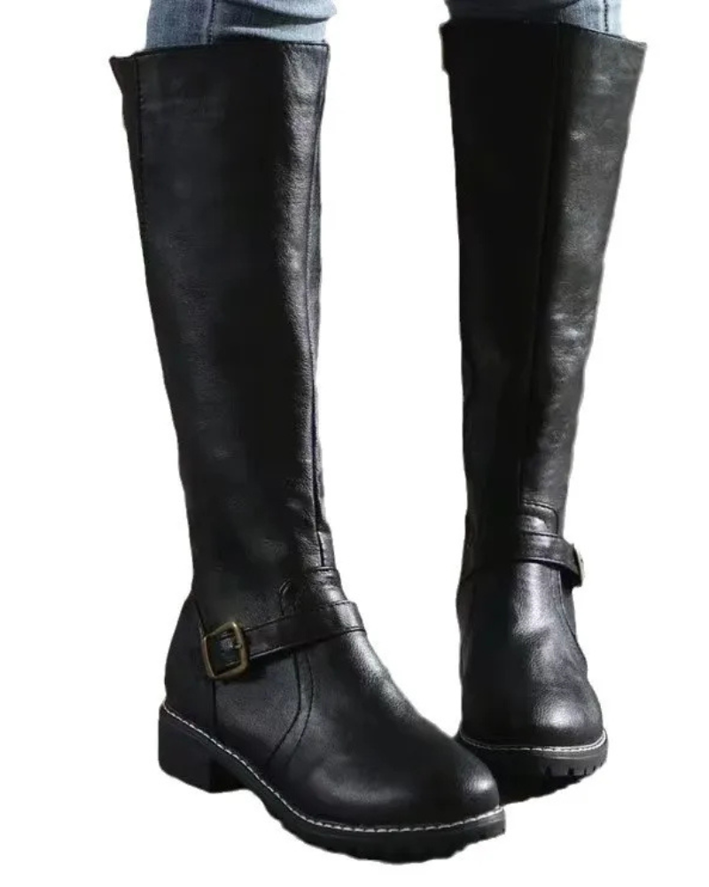 Marcella Women's Leather Boots – Supportive Fit, Elegant Finish & Everyday Comfort