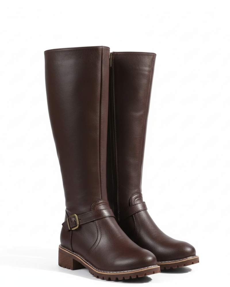 Marcella Women's Leather Boots – Supportive Fit, Elegant Finish & Everyday Comfort