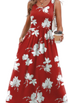 Morgan Women's Sleeveless Midi Dress – Scoop Neck A Line Summer Casual Dress