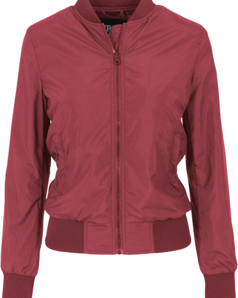 Autumn Women's Lightweight Bomber Jacket – Zip Front Waffle Panel Coat