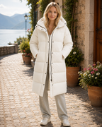Sammy Women's Long Puffer Coat – Oversized Quilted Winter Jacket with Insulated Padding
